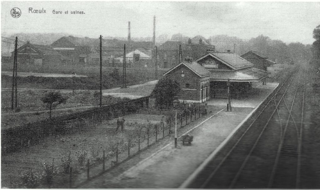 La gare et les ateliers de construction