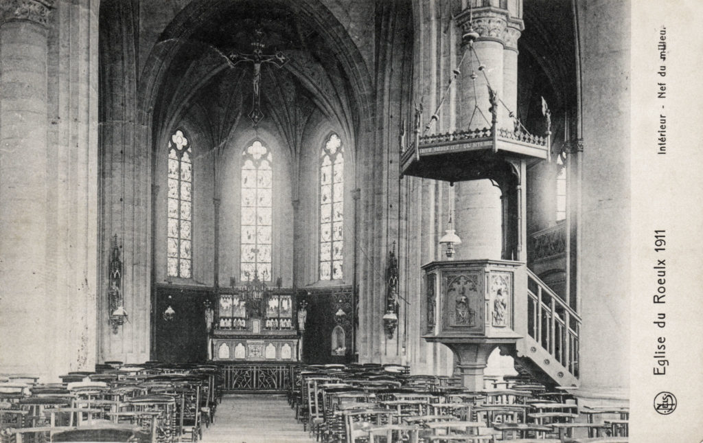 Intérieur de l'église Saint-Nicolas (début du 20ème siècle)